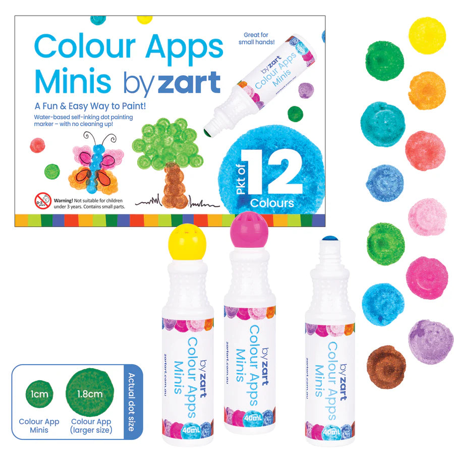 Zart Colour Apps Minis Box of 12