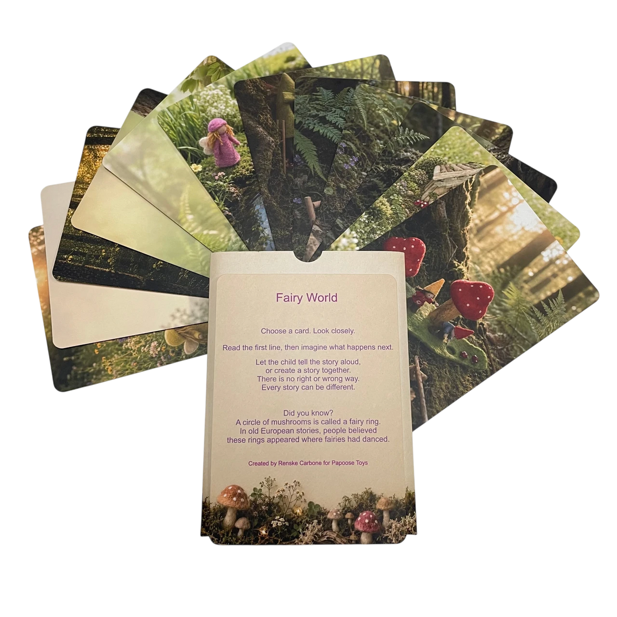 Papoose-Fairy World Play Set & Cards