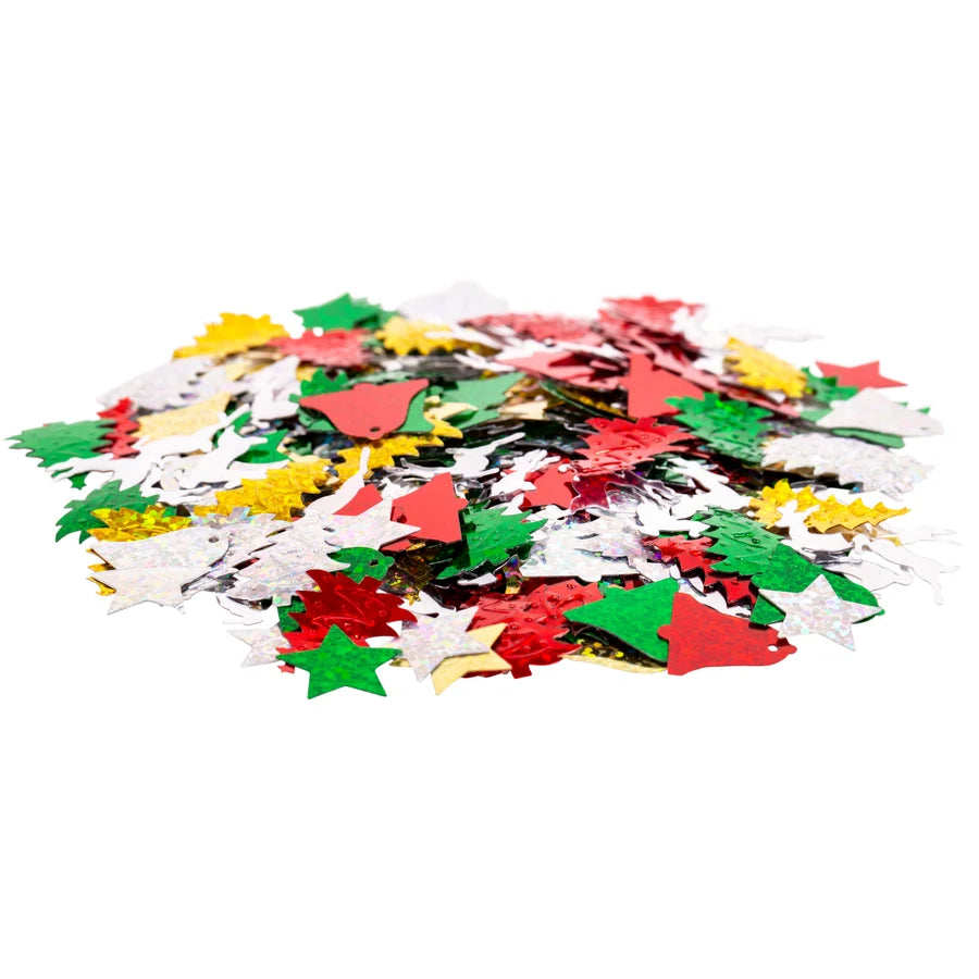 Christmas Holographic Sequins 50g Jar