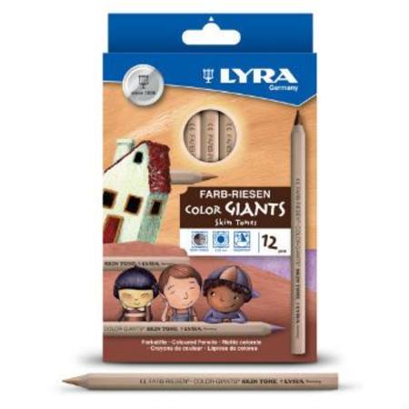 Lyra Pencils Colour Giants Skin Tones 12