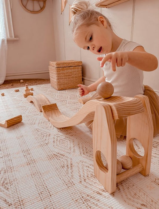 Explore Nook Smash Jump & Roll/ Large Wooden Ball Run