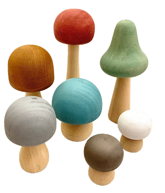 Papoose-Earth Mushrooms 7pc