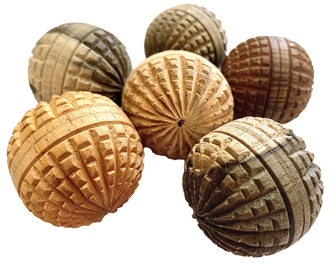 Papoose-Mini WW Acorn Balls-6pc
