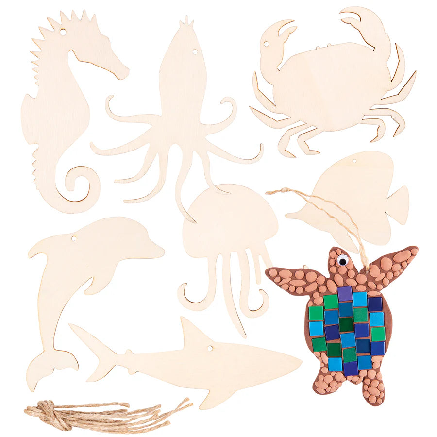 Wooden Australian Shapes Pack of 24