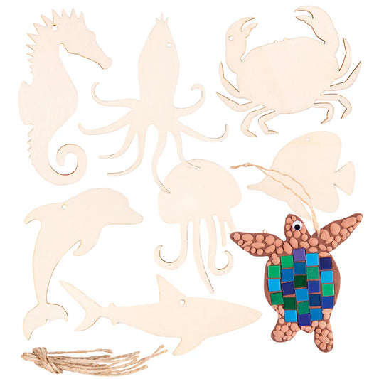Wooden Australian Shapes Pack of 24