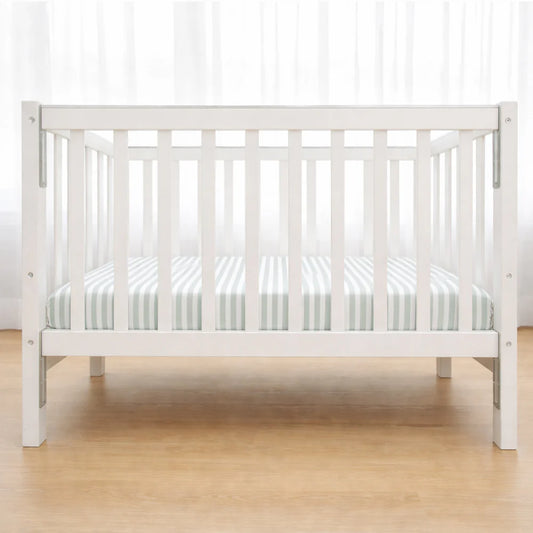 Imagine That Sage Stripe Mini Cot Fitted Sheet Set( Due 30-07-2026)
