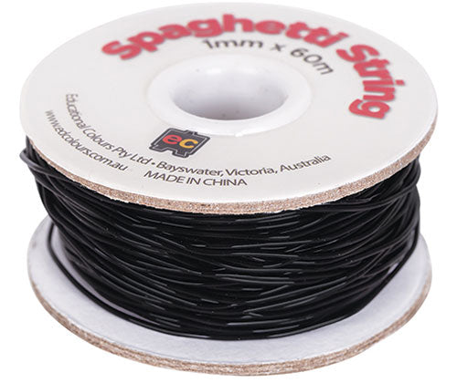 Spaghetti String 60m - Black