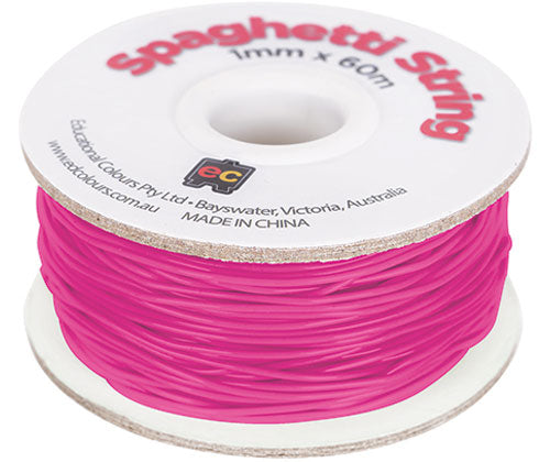 Spaghetti String 60m - Fluoro Pink