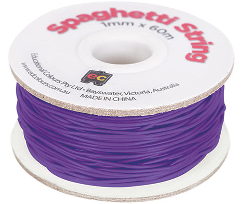 Spaghetti String 60m - Fluoro Purple