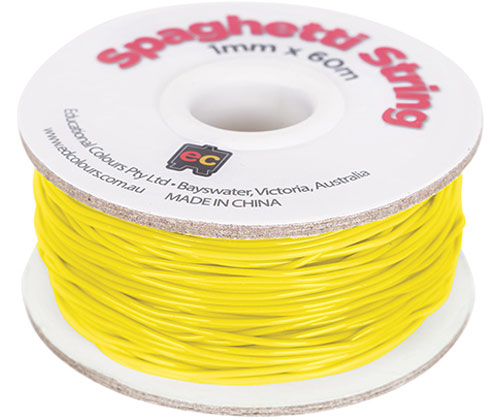 Spaghetti String 60m - Fluoro Yellow