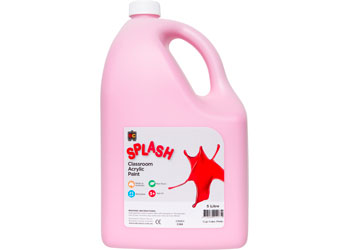 EC Splash Classroom Acrylic Paint 5 Litre - Cup Cake (Pink)