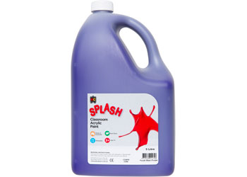 EC Splash Classroom Acrylic Paint 5 Litre - Purple Blast (Purple)