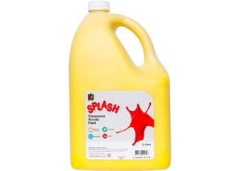 EC Splash Classroom Acrylic Paint 5 Litre - Sunshine (Yellow)