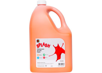 EC Splash Classroom Acrylic Paint 5 Litre - Tangy (Orange)