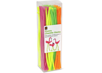 Chenille Fluro Stems 30cm 200's