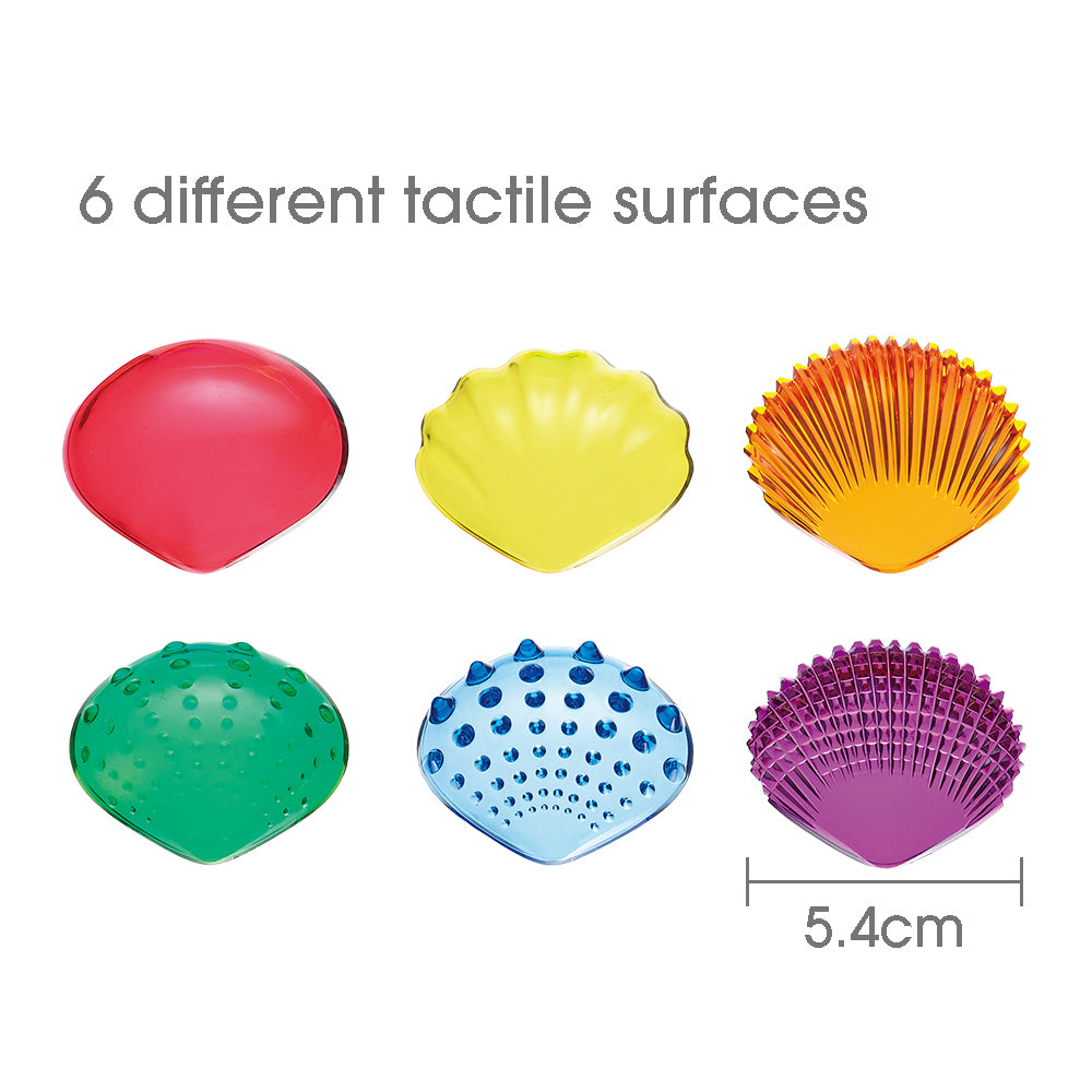 Transparent Tactile Shells - 36  Pieces
