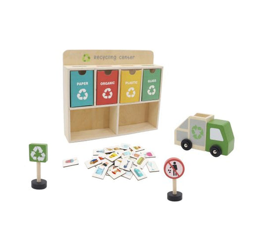 Wooden Recycling Centre Play Set