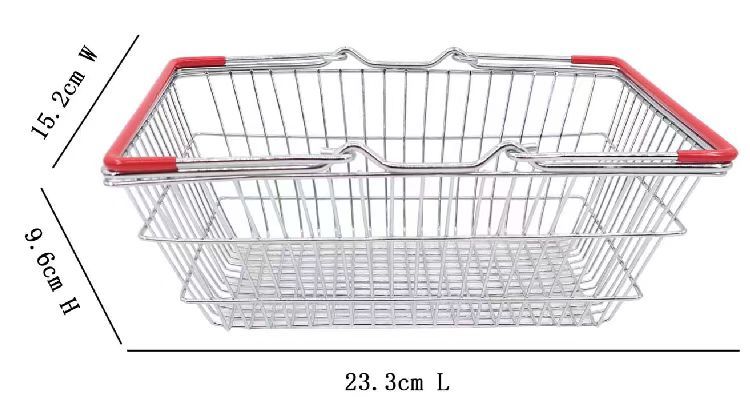 Shopping Basket with Red Handle