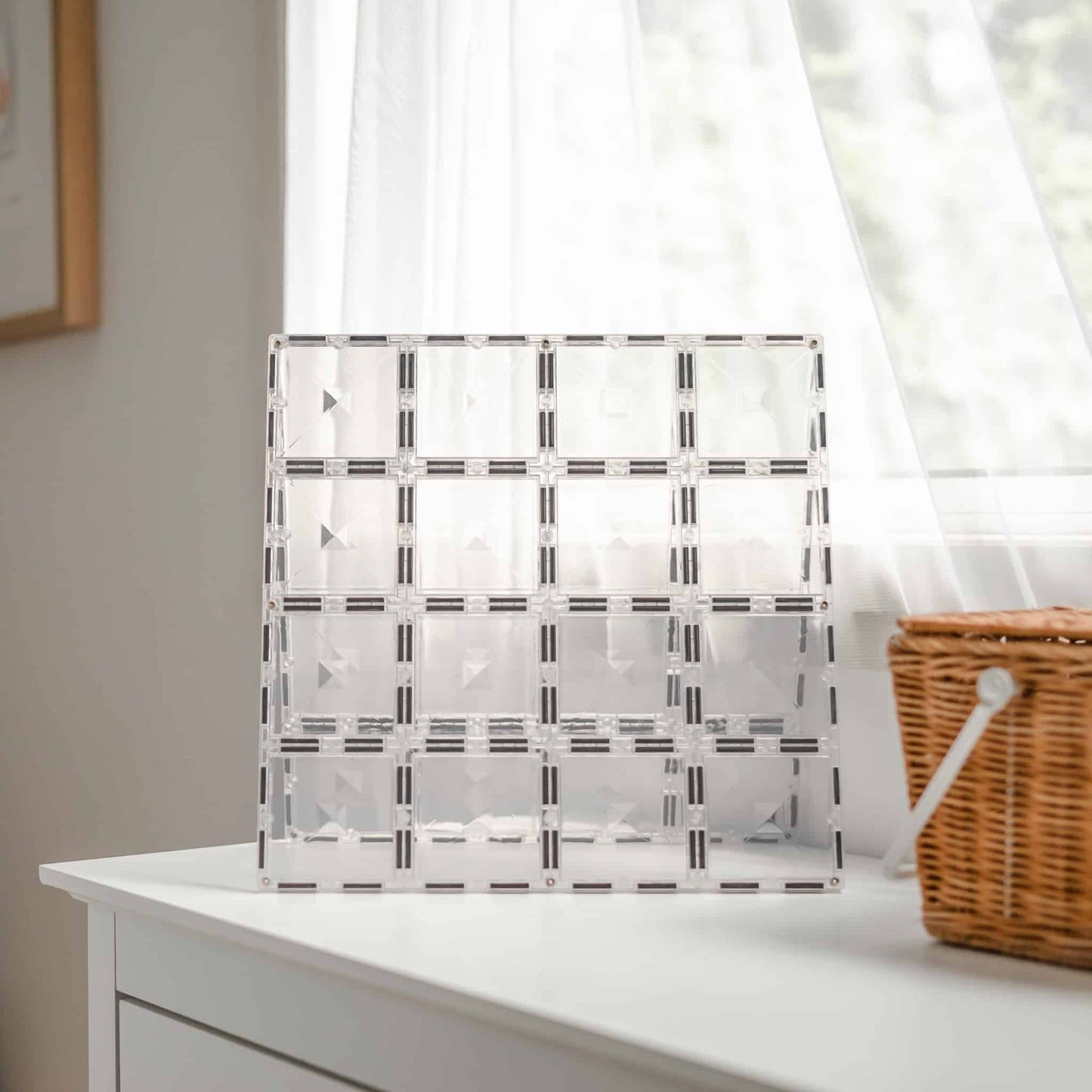 Connetix-Clear Base Plate Pack 2 pc