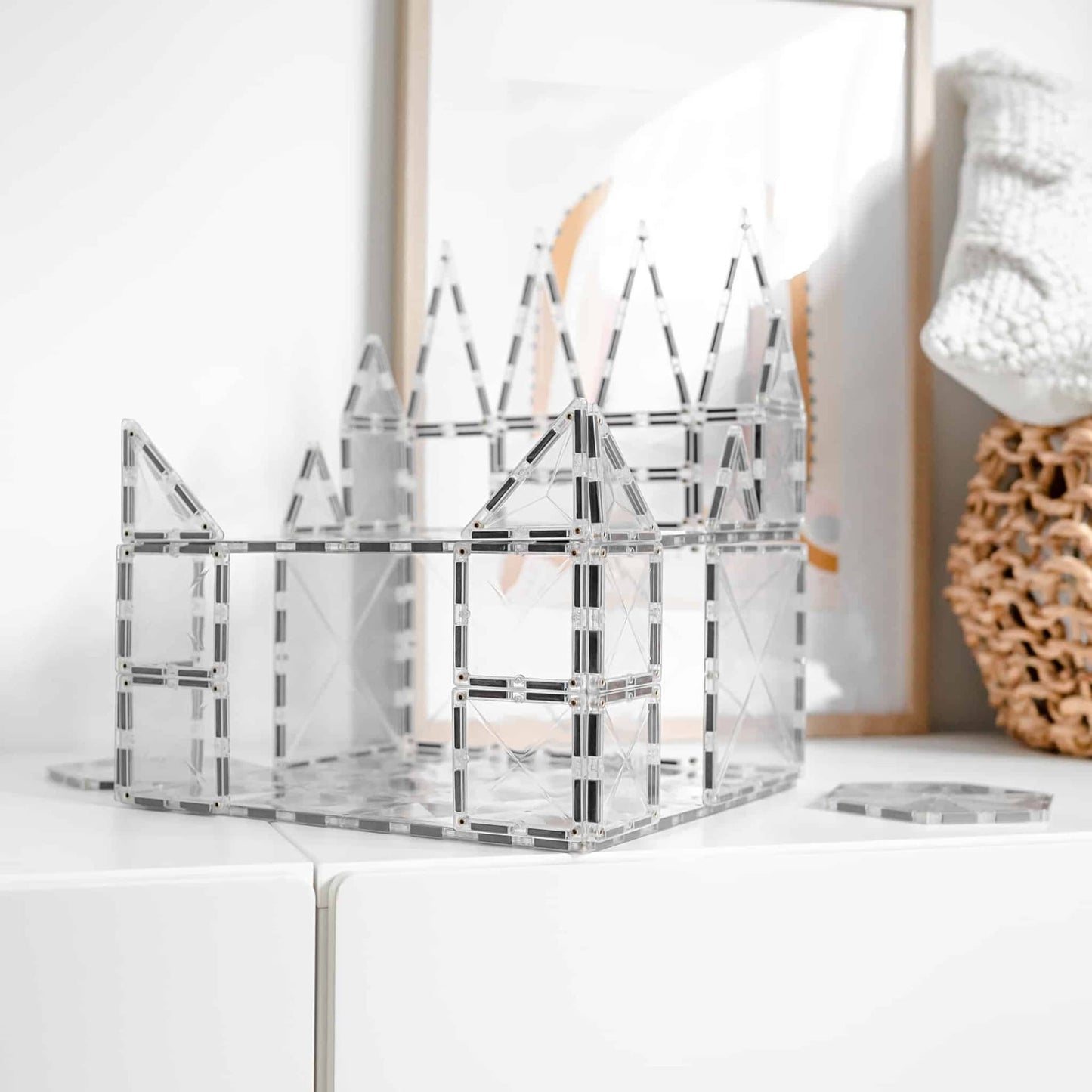 Connetix-Clear Base Plate Pack 2 pc