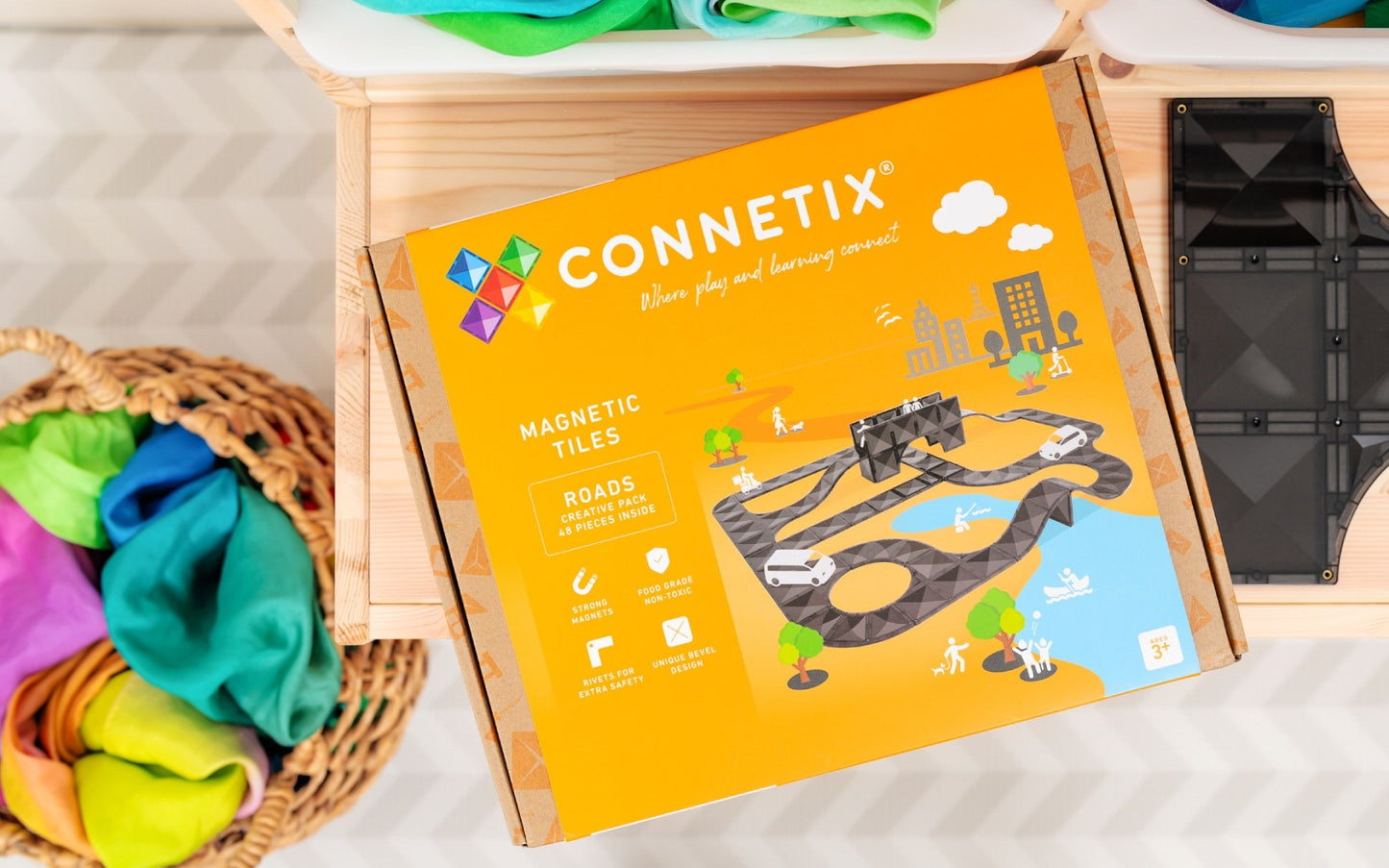 Connetix-Creative Roads Pack 48 pc