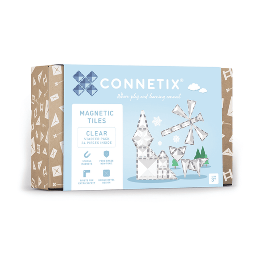 Connetix-Clear Starter Pack 34 pc