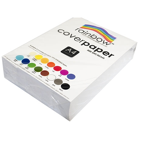 RAINBOW Cover Paper A4 White 500pk