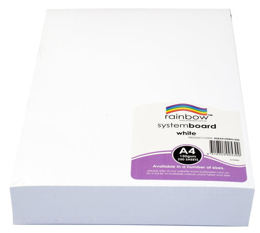 RAINBOW System Board 150gsm A4 250 Sheets