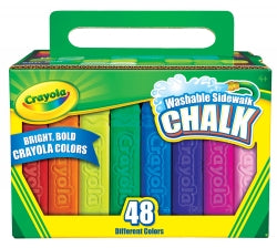 CRAYOLA-Sidewalk Chalk Washable-48pk