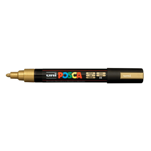 POSCA PC5M 2.5mm Bullet Tip Gold