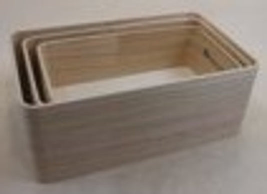 Papoose Nested Boxes 3pc Natural (Expected to be in stock by 15th Jan 2025)