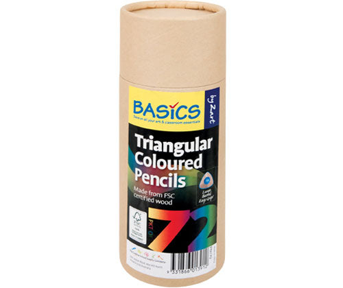 Basics Triangular Colour Pencils 72’s