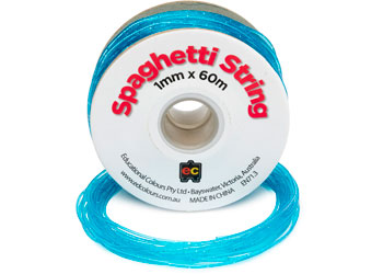 Spaghetti String 60m - Glitter Sea Blue