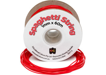 Spaghetti String 60m - Red