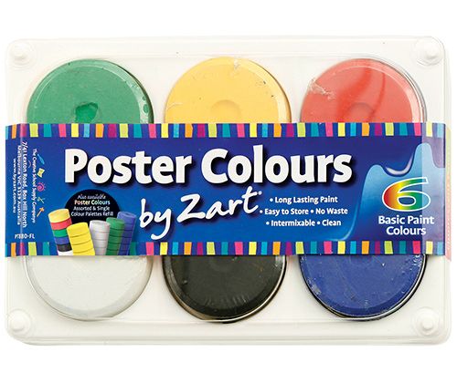 Poster Colours Paint Thick Set Inc Palette-Basic