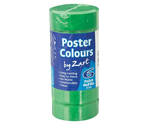 Poster Colours Paint Bocks Thick Set - Refill 6’s Brilliant Green