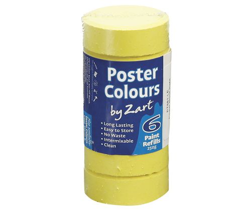 Poster Colours Paint Bocks Thick Set - Refill 6’s Lemon