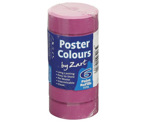 Poster Colours Paint Bocks Thick Set - Refill 6’s Purple