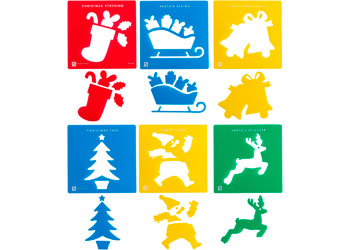 EC-Christmas Stencils set of 6