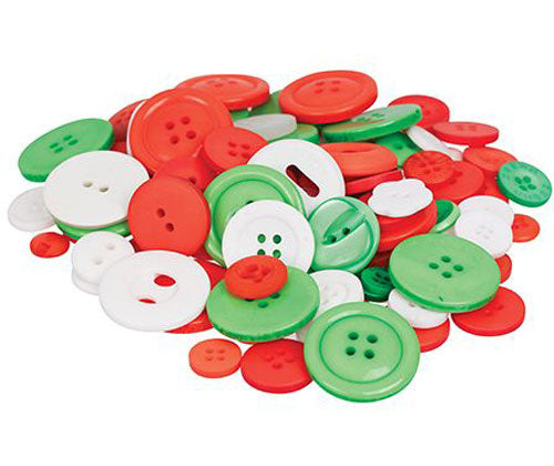 Basics Buttons Xmas 600g approx. 1400pcs