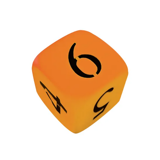 Dice: 6 Face 90mm Numbers PVC