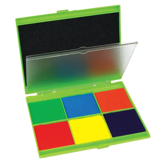 Stamp Pad: Blk & 6 colours