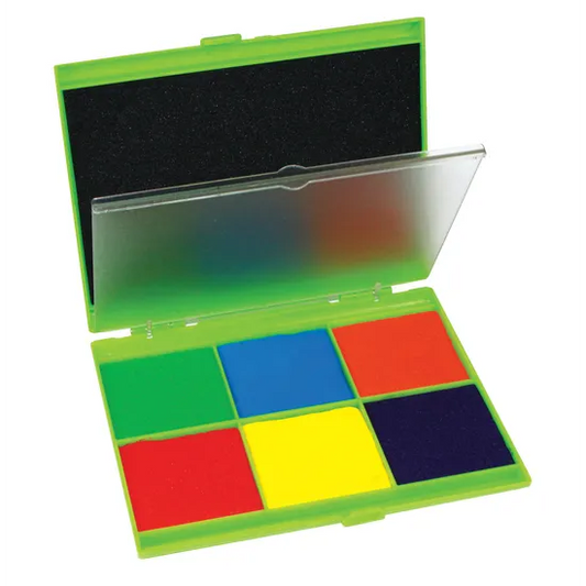 Stamp Pad: Blk & 6 colours