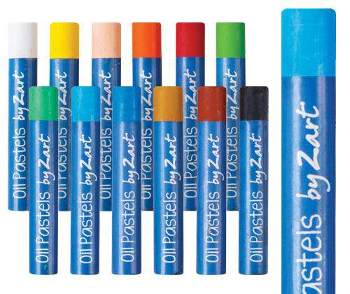 Zart Basics Oil Pastels Pack of 12 (Assorted)
