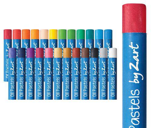 Zart Basics Oil Pastels Pack of 24 (Assorted)