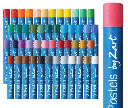 Zart Basics Oil Pastels Pack of 48 (Assorted)