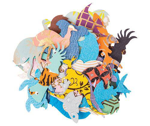 Handmade Pattern Paper Shapes 100g Australian Animals