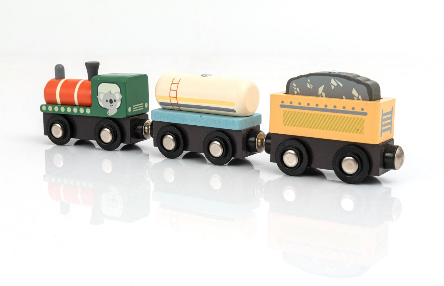 Wooden Magnetic Train Set