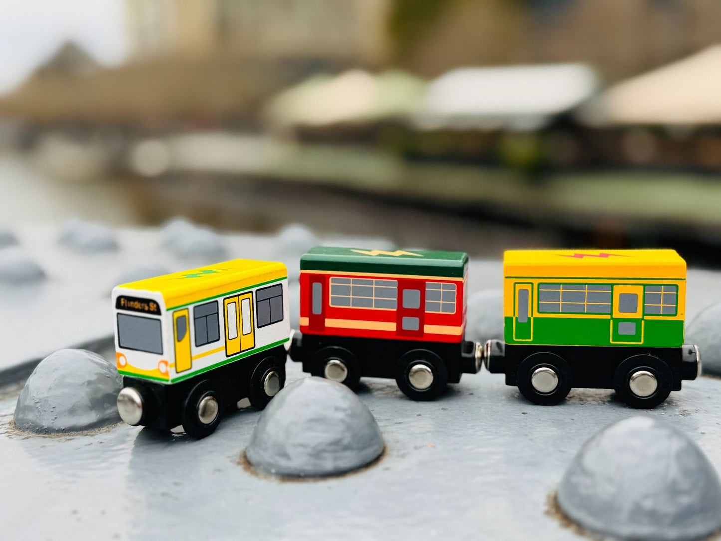 Wooden Magnetic Melbourne Tram Set