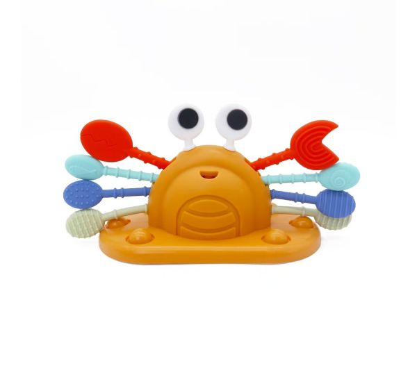 Silicone Crab Pull String Sensory Toy